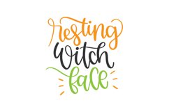 Resting Witch Face SVG Cut File Product Image 1