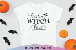 Resting Witch Face SVG Product Image 1