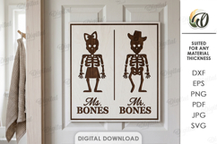 Restroom Signs Bundle Laser Cut. Wall Decor. Toilet Sign SVG Product Image 2