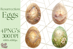 Christian Easter Clipart PNG, Resurrection Easter Egg Product Image 1