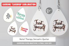 Retail Therapy Sarcasm Earring Product Image 1