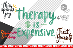 Retail Therapy Sarcasm Clipart Product Image 1