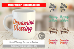 Retail Therapy Sarcasm Mug Wrap Product Image 1