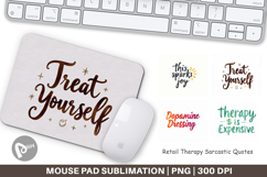 Retail Therapy Sarcasm Mouse Pad Product Image 1