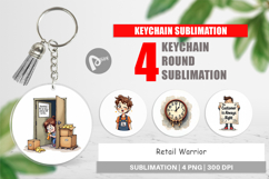 Retail Warrior Keychain Product Image 1