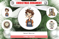 Retail Warrior Ornament Product Image 1