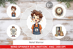 Retail Warrior Wind Spinner Product Image 1