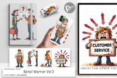 Retail Warrior Digital Paper Product Image 1