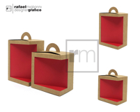Bundle of Rectangular Boxes with Handles - LTRL XL Line Product Image 3