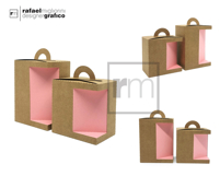 Bundle of Rectangular Boxes with Handles - LTRL Line Product Image 2