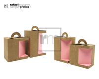 Bundle of Rectangular Boxes with Handles - LTRL Line Product Image 3