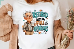 Retired And Full Of Opinions Funny Grandpa PNG Design Product Image 2
