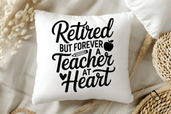Retired but Forever a Teacher at Heart SVG, Retirement SVG Product Image 5