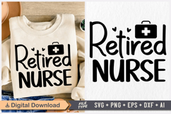 Retired Nurse SVG, Retirement SVG Product Image 1