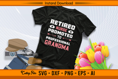 Retired Nurse Promoted To Professional Grandma SVG Product Image 2