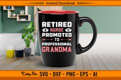 Retired Nurse Promoted To Professional Grandma SVG Product Image 3