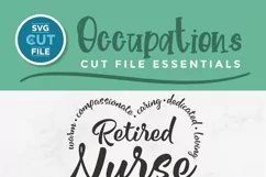 This retired nurse svg is perfect for creating custom shirts or tote bags for your retiring RN, CNA, or LPN friends!