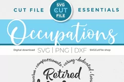This retired nurse svg is perfect for creating gifts like shirts or tote bags for your retiring nurse friends!