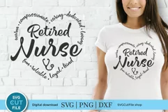 This retired nurse heart svg is perfect for creating custom shirts or tote bags for your retiring RN, CNA, or LPN friends or coworkers!