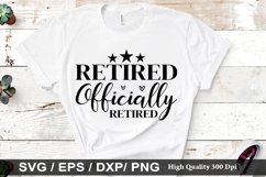 Retired Officially Retired SVG - Father&#039;s Day Design Product Image 1