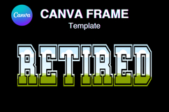 RETIRED Canva Frame Retirement Varsity Add Photo Shirt Product Image 1
