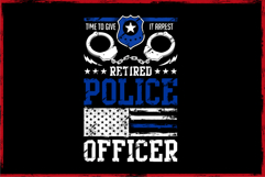 Retired Police Officer With Cuffs Product Image 2