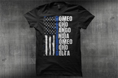 Retired USA Police Flag Product Image 1