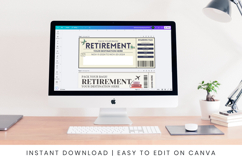 Personalized Retirement Boarding Pass for Surprise Trip Product Image 7