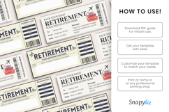 Personalized Retirement Boarding Pass for Surprise Trip Product Image 4