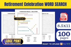 Retirement Celebration Word Search KDP Product Image 1
