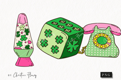 Retro St Patrick's Day Clipart | St Patrick PNG Product Image 1