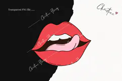 Retro Valentine Clipart | Valentine's Day PNG Product Image 2