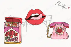 Retro Valentine Clipart | Valentine's Day PNG Product Image 3
