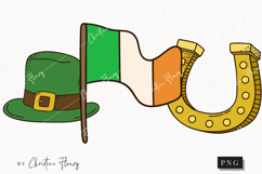 Retro St Patrick's Day Clipart | St Patrick PNG Product Image 1