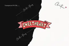 Retro Valentine Clipart | Valentine's Day PNG Product Image 2