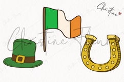 Retro St Patrick's Day Clipart | St Patrick PNG Product Image 3
