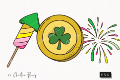 Retro St Patrick's Day Clipart | St Patrick PNG Product Image 1