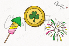 Retro St Patrick's Day Clipart | St Patrick PNG Product Image 3