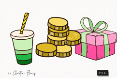 Retro St Patrick's Day Clipart | St Patrick PNG Product Image 1