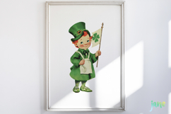 Retro 1950s St. Patrick’s Day Clipart Product Image 2