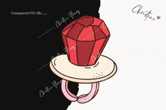 Retro Valentine Clipart | Valentine's Day PNG Product Image 2