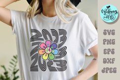 Retro 2023 svg, 2023 sublimation, new year cut file Product Image 1
