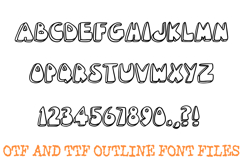 Retro 3D Comic Font Vintage Cartoon Written Lettering ABC Product Image 2