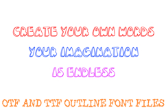 Retro 3D Comic Font Vintage Cartoon Written Lettering ABC Product Image 3