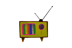 Retro 90s Vintage Electronics Clipart: Hand-Drawn Boombox Product Image 6