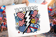 Retro 4th of July PNG, 4th of July Png, Fourth Of July Png Product Image 2