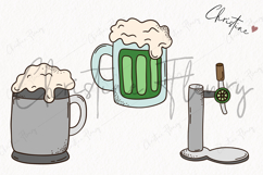 Retro St Patrick's Day Clipart | St Patrick PNG Product Image 3