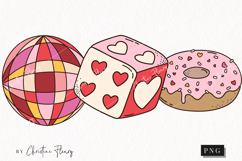 Retro Valentine Clipart | Valentine's Day PNG Product Image 1