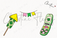 Retro St Patrick's Day Clipart | St Patrick PNG Product Image 3