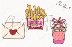 Retro Valentine Clipart | Valentine's Day PNG Product Image 3